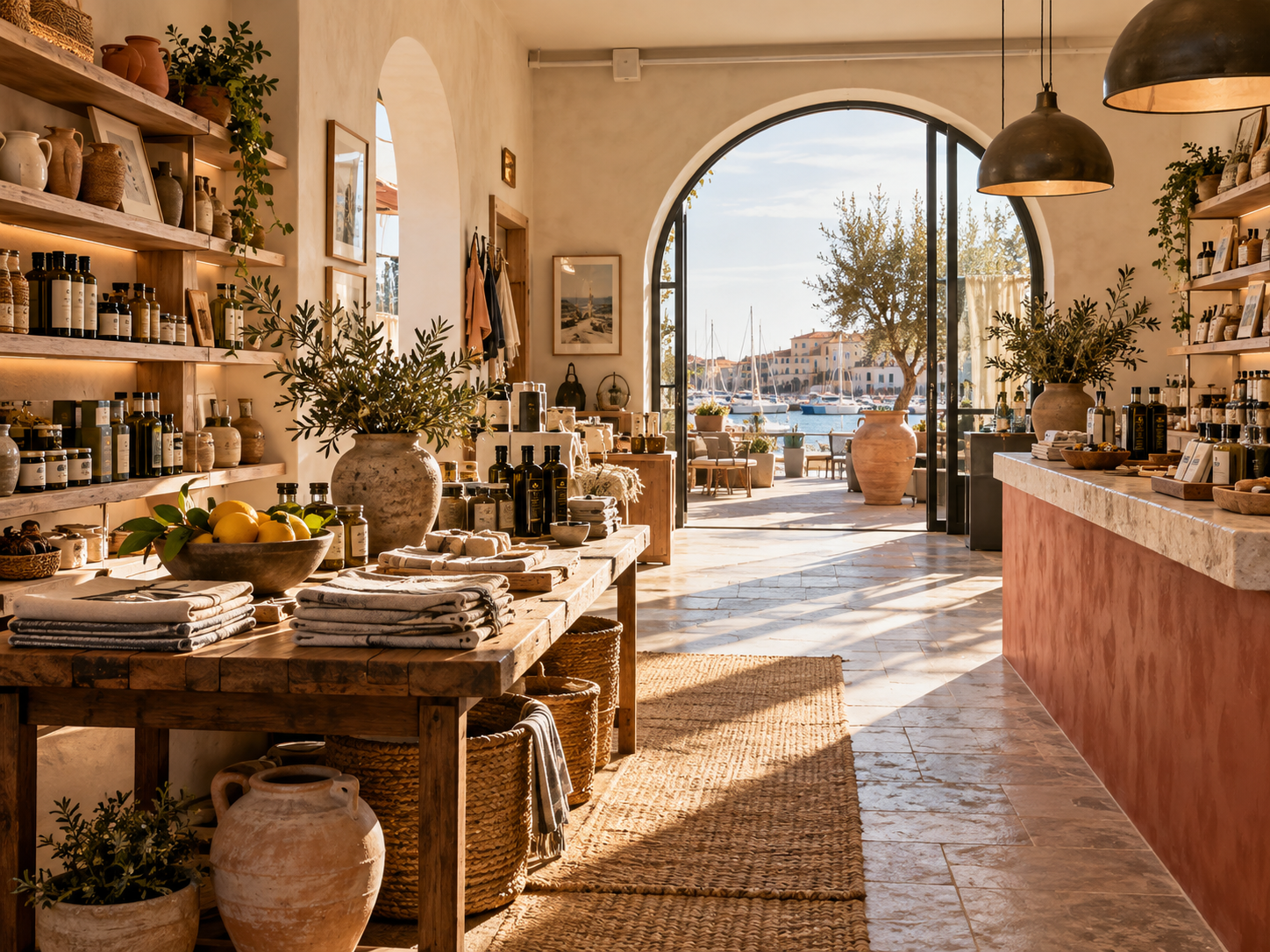 Attività locale e prodotti artigianali, immagine illustrativa del concept Bottega